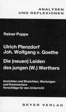 Ulrich Plenzdorf, Joh. Wolfgang V. Goethe, Die (Neuen) Leiden Des Jungen (W.) Werthers book cover