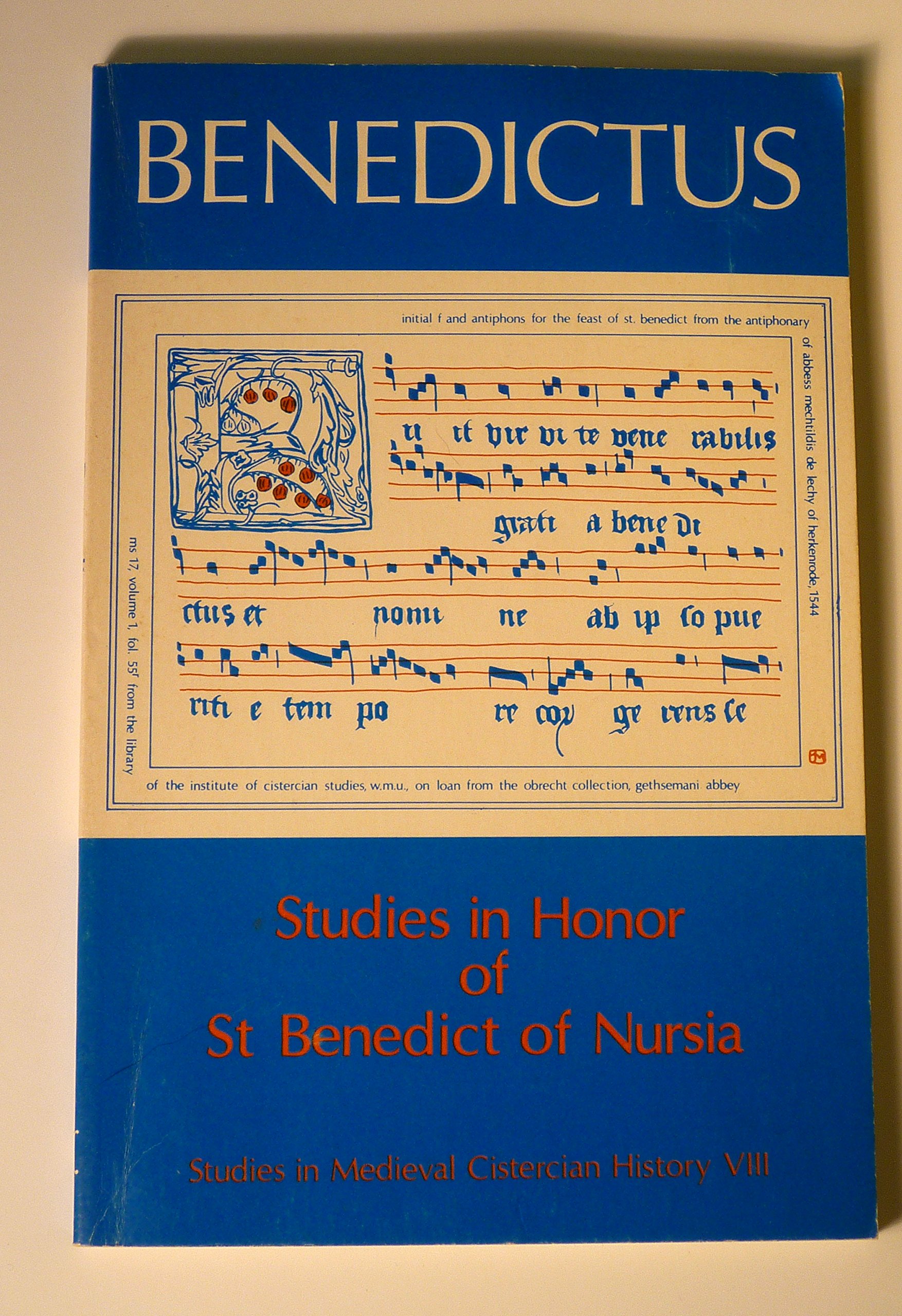 Studies in Honor of St Benedictus book cover