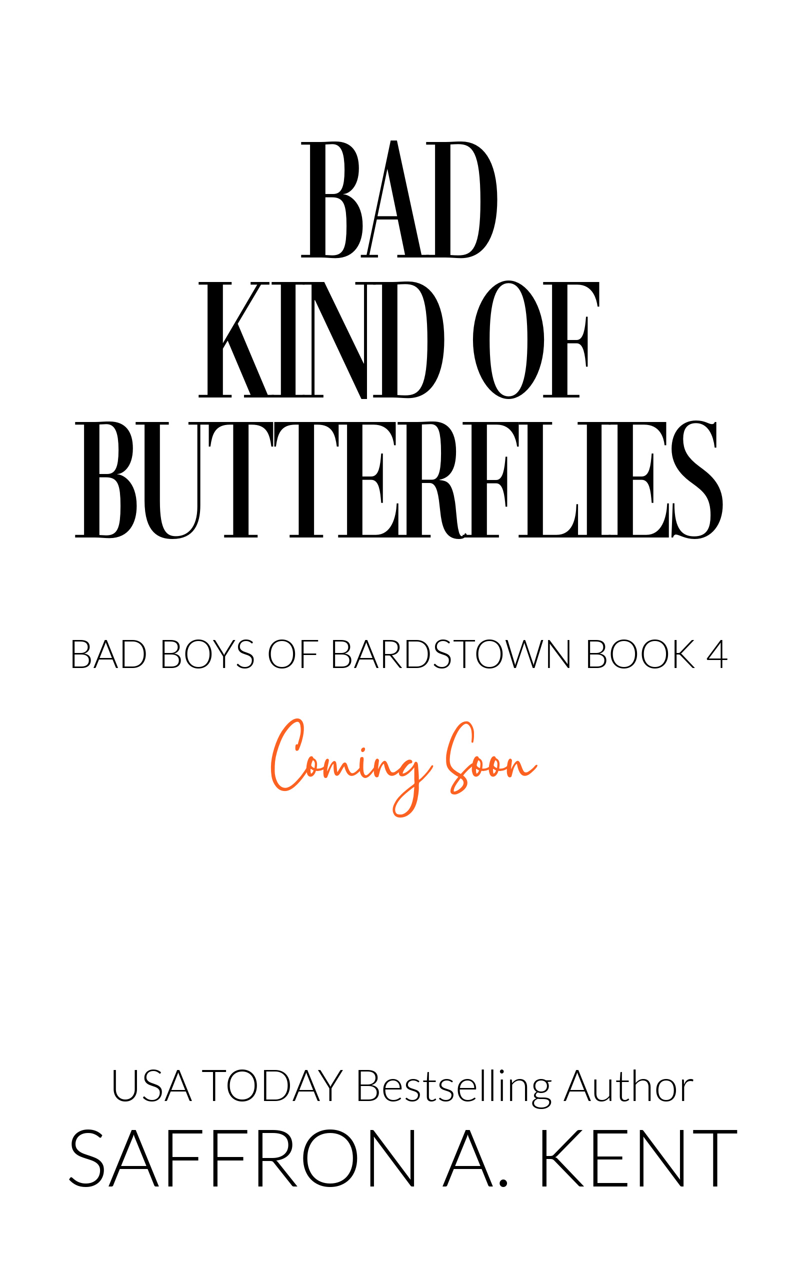 Bad Kind of Butterflies book cover