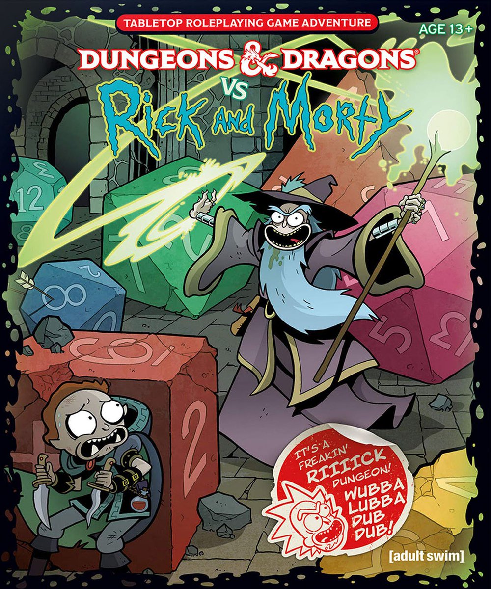 Dungeons & Dragons vs Rick and Morty book cover