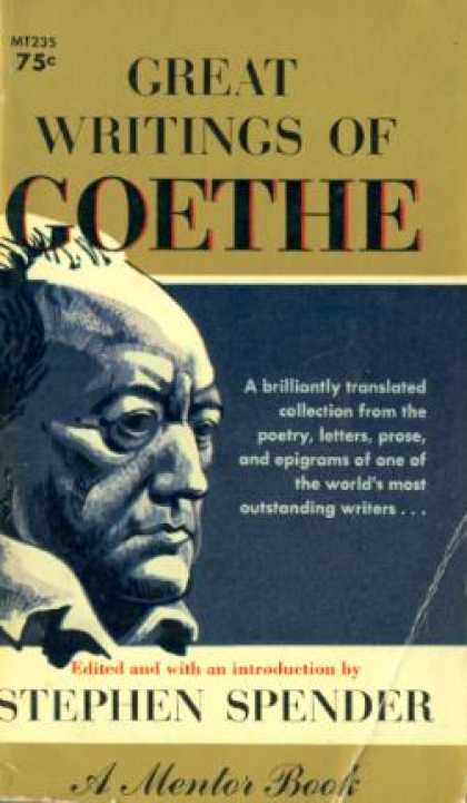 Great Writings of Goethe book cover