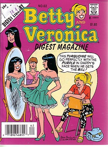 Betty and Veronica Digest Magazine, #62 book cover
