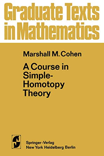 A Course in Simple-Homotopy Theory book cover