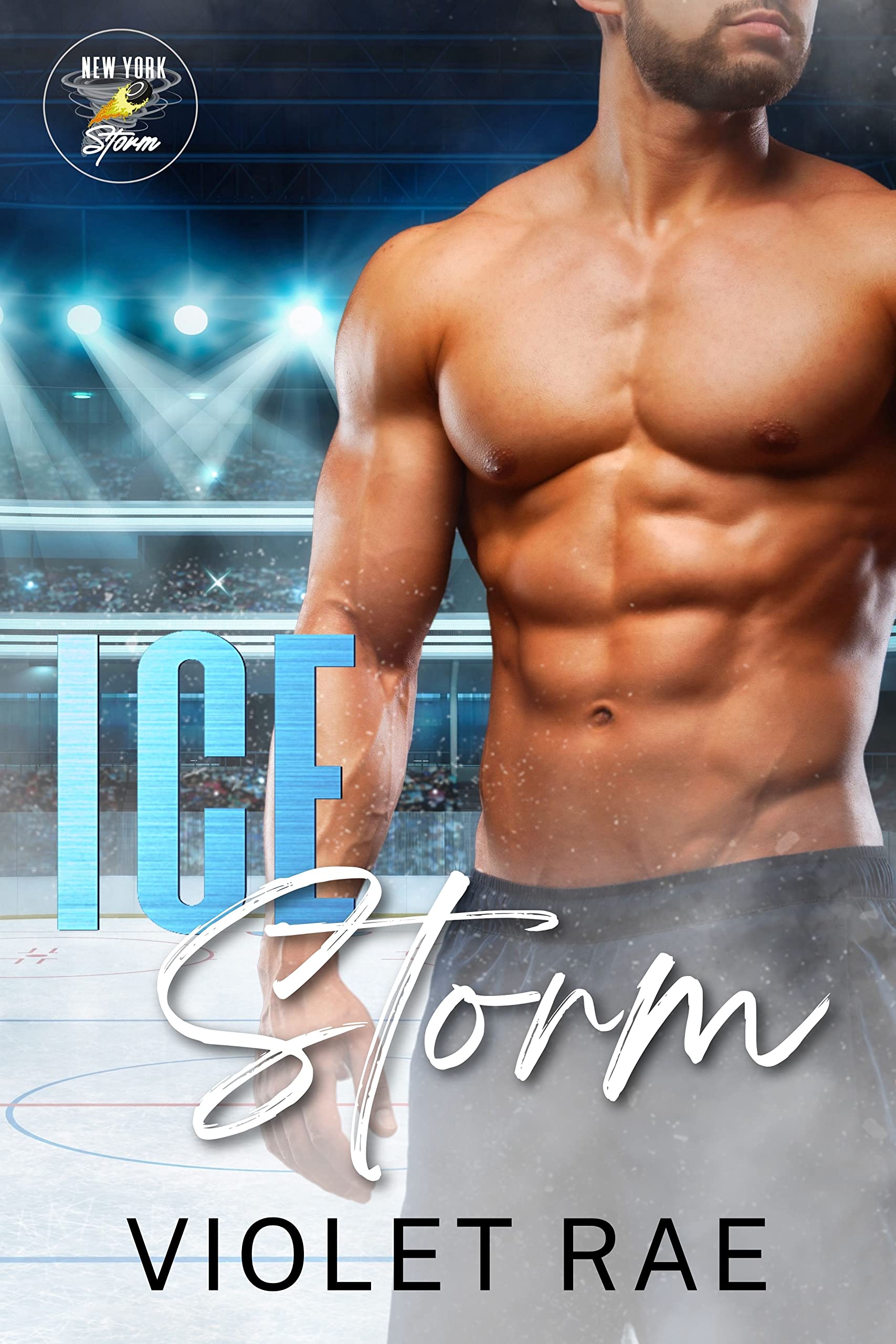 Ice Storm (A curvy girl, instalove hockey romance) book cover