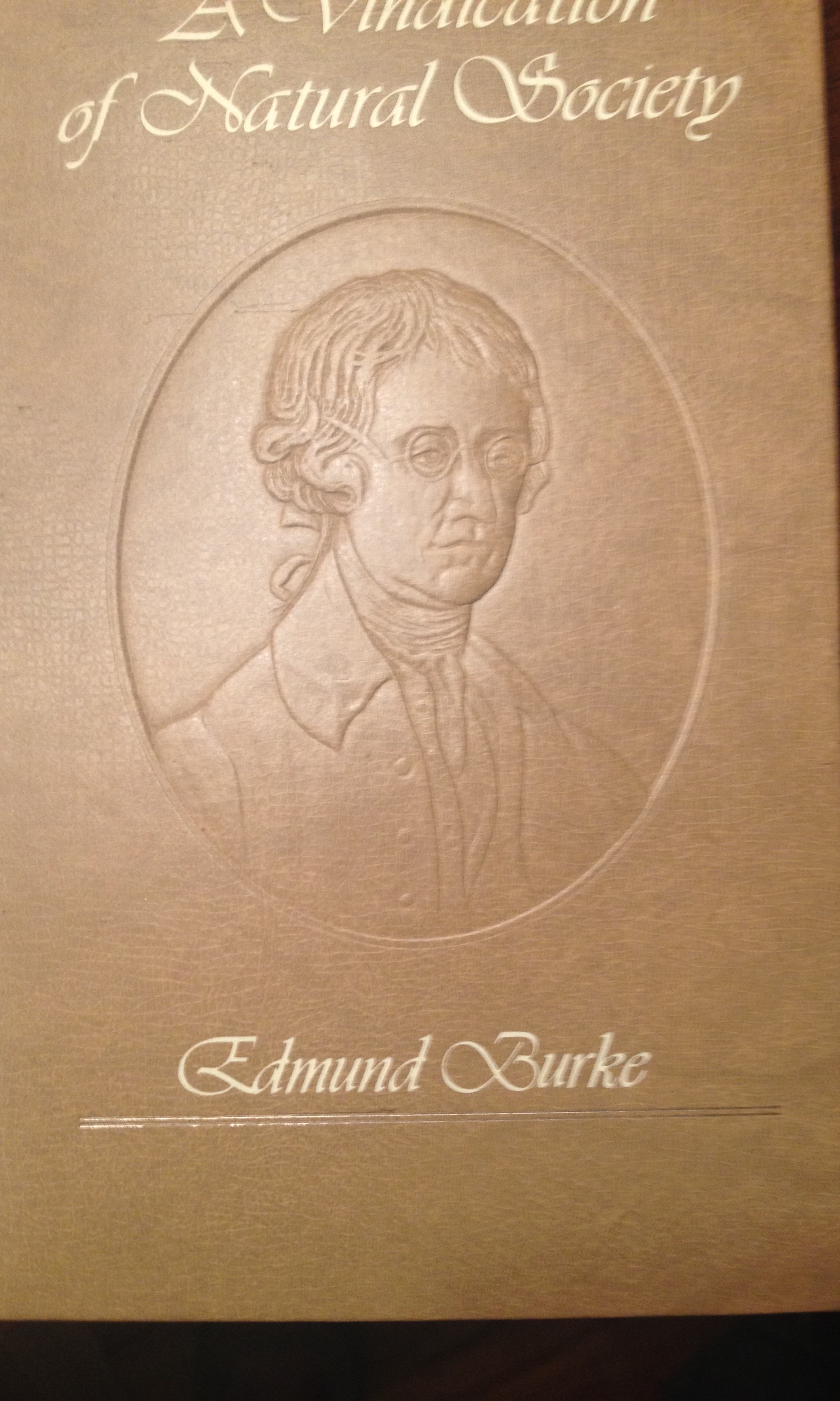 A Vindication of Natural Society book cover