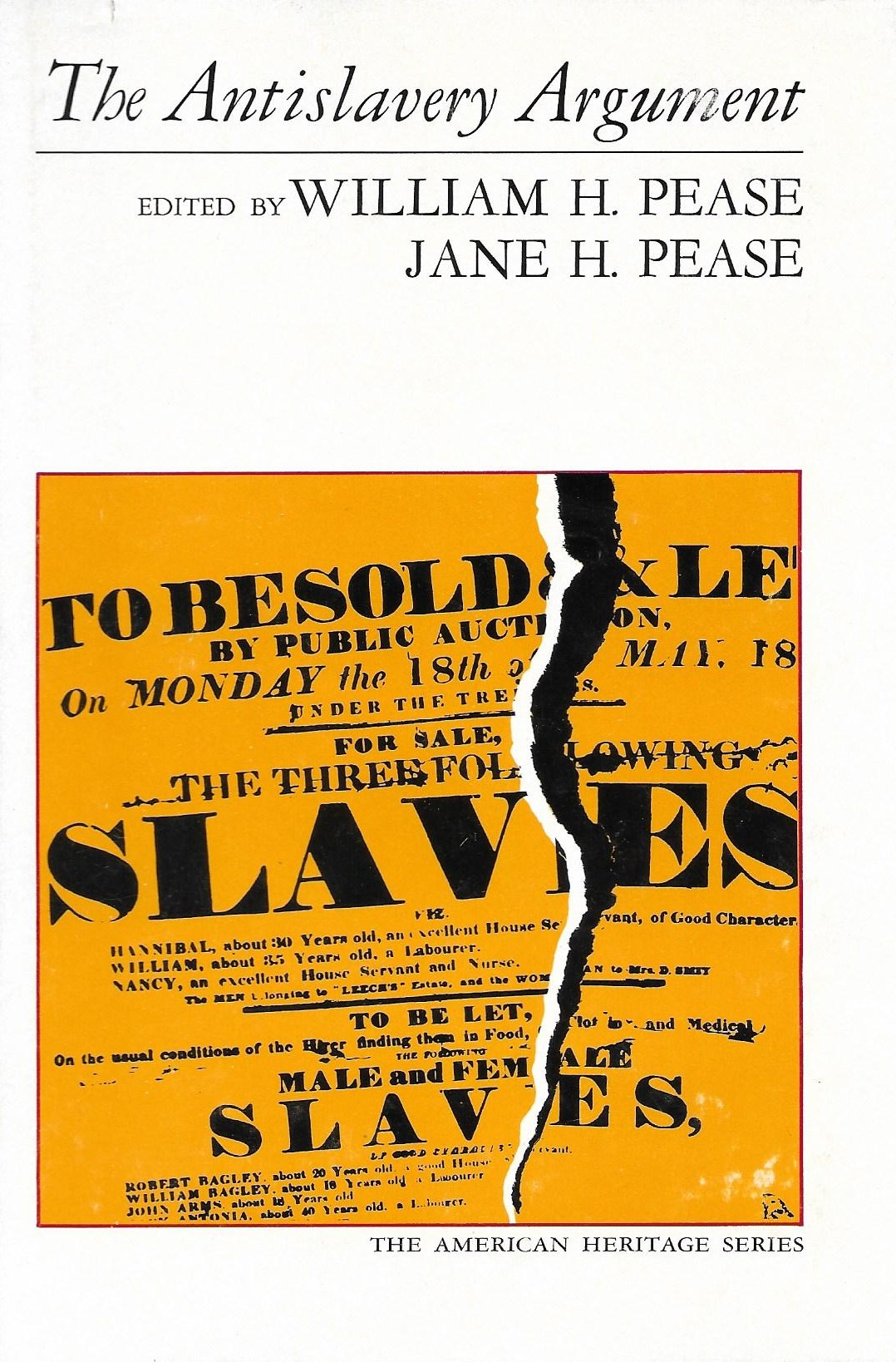 The Antislavery Argument book cover