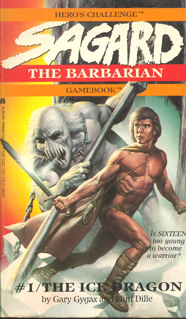 Hero's Challenge: Sagard the Barbarian Gamebook book cover 1