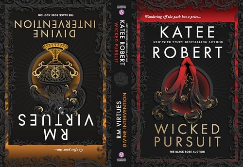 Sourcebooks Casablanca Wicked Pursuit Divine Intervention Books 1 2 in the Dark Romance Fairy Tale Retelling Series (Black Rose Auction). book cover