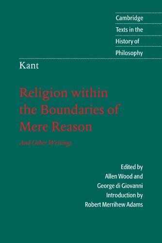 Religion within the Boundaries of Mere Reason & Other Writings book cover