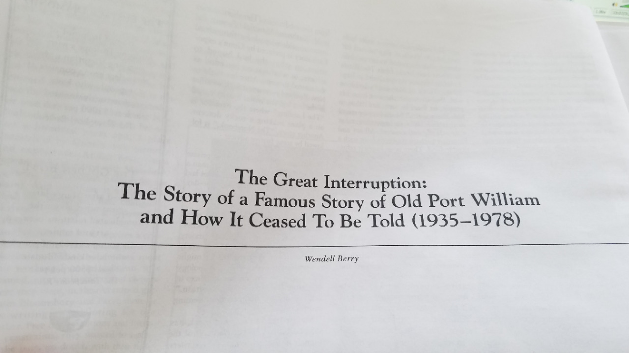 The Great Interruption book cover