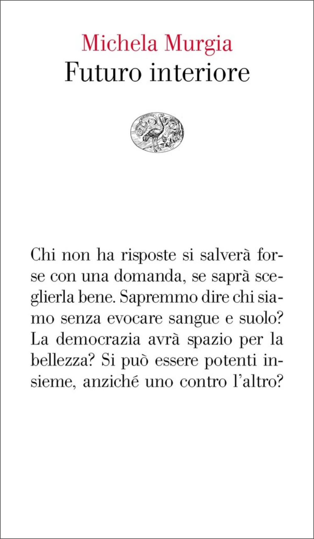 Futuro interiore book cover
