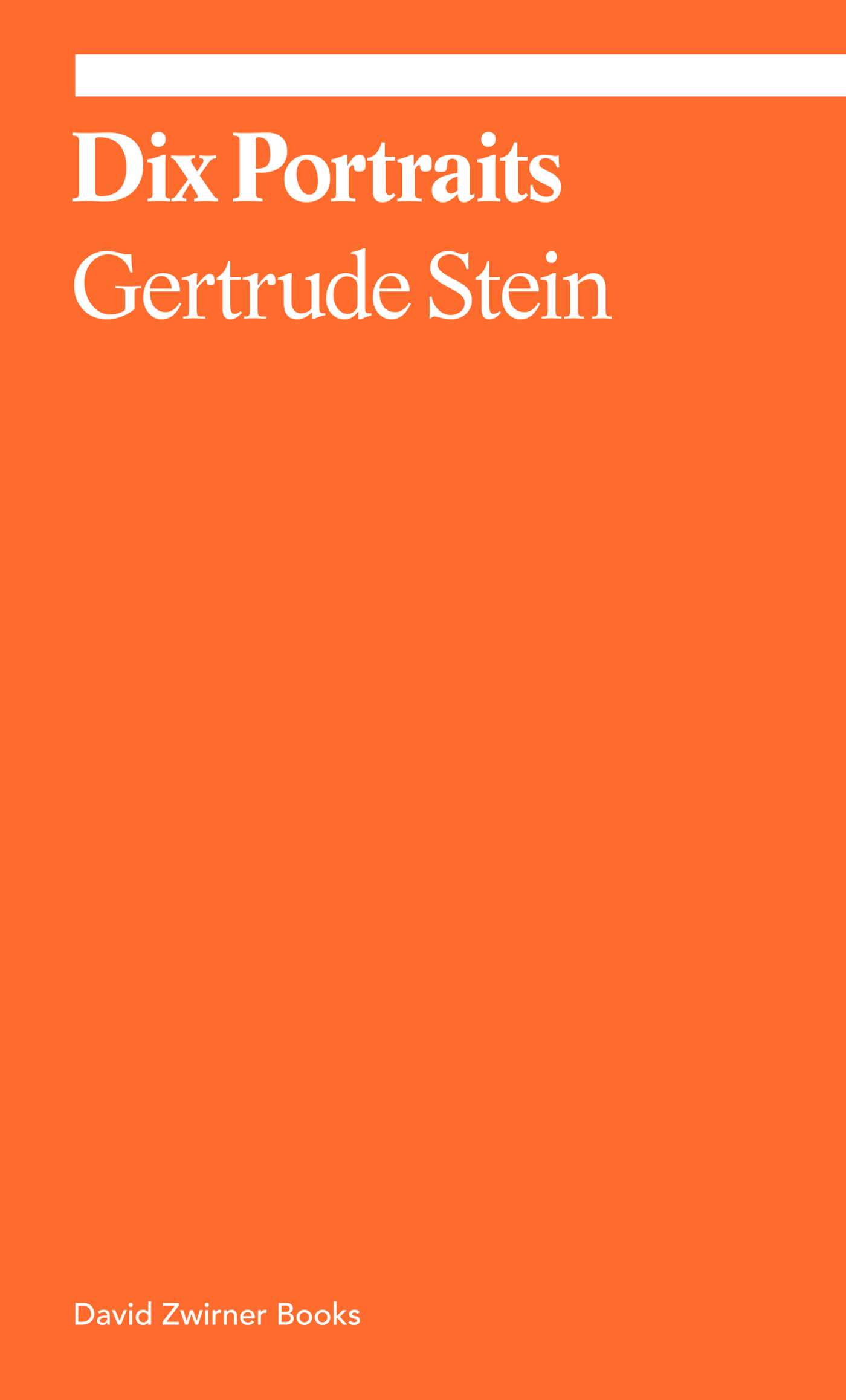 Dix Portraits book cover