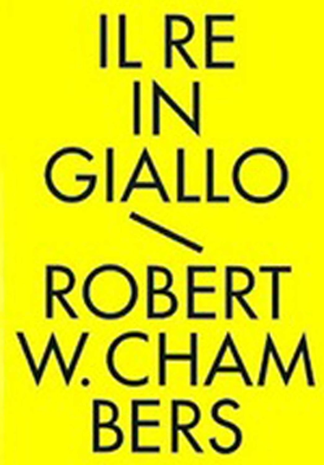 Il Re in Giallo book cover