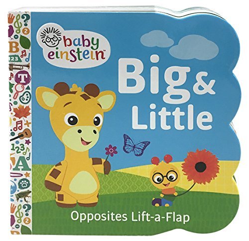 Baby Einstein Big and Little Chunky Lift a Flap Board Book book cover