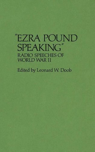 Ezra Pound Speaking book cover