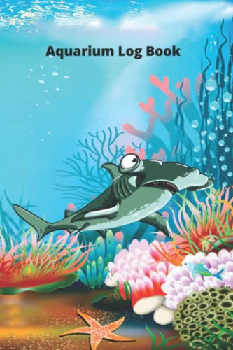 Hammerhead shark aquarium log book book cover