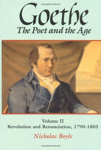 Goethe: The Poet and the Age book cover 2