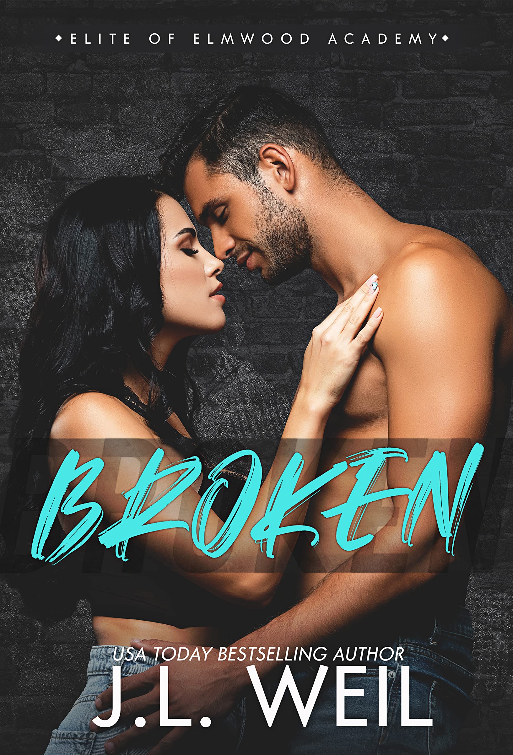Broken book cover