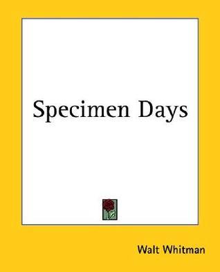 Specimen Days book cover