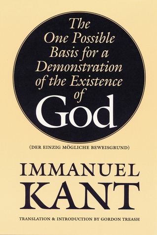 The One Possible Basis for a Demonstration of the Existence of God book cover