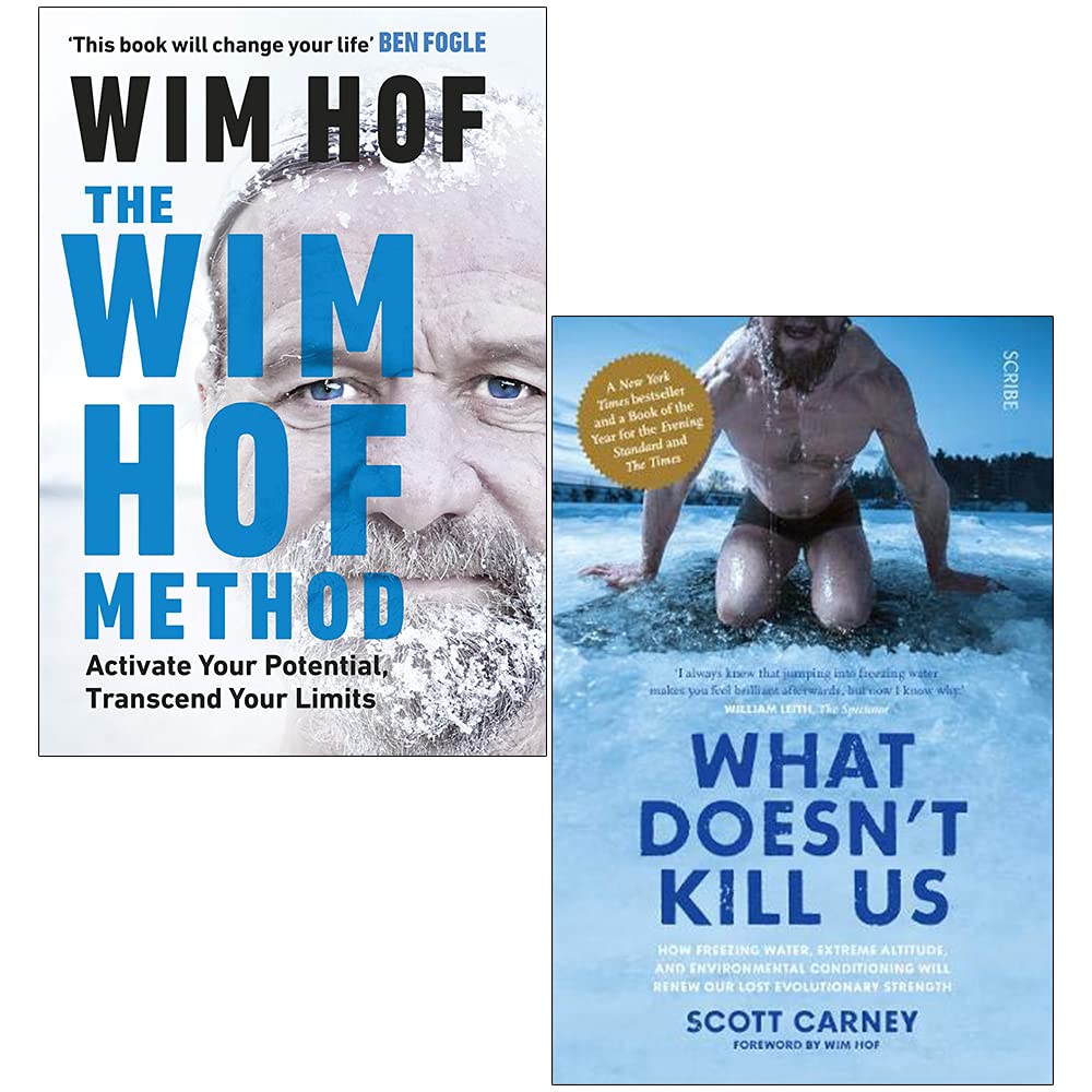 The Wim Hof Method By Wim Hof & What Doesn't Kill Us By Scott Carney 2 Books Collection Set book cover