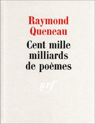 Cent mille milliards de poèmes book cover