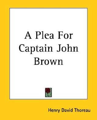 A Plea For Captain John Brown book cover