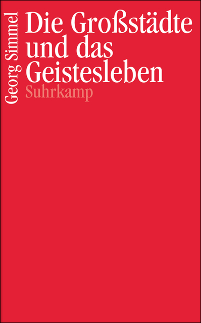 The Metropolis and Mental Life book cover