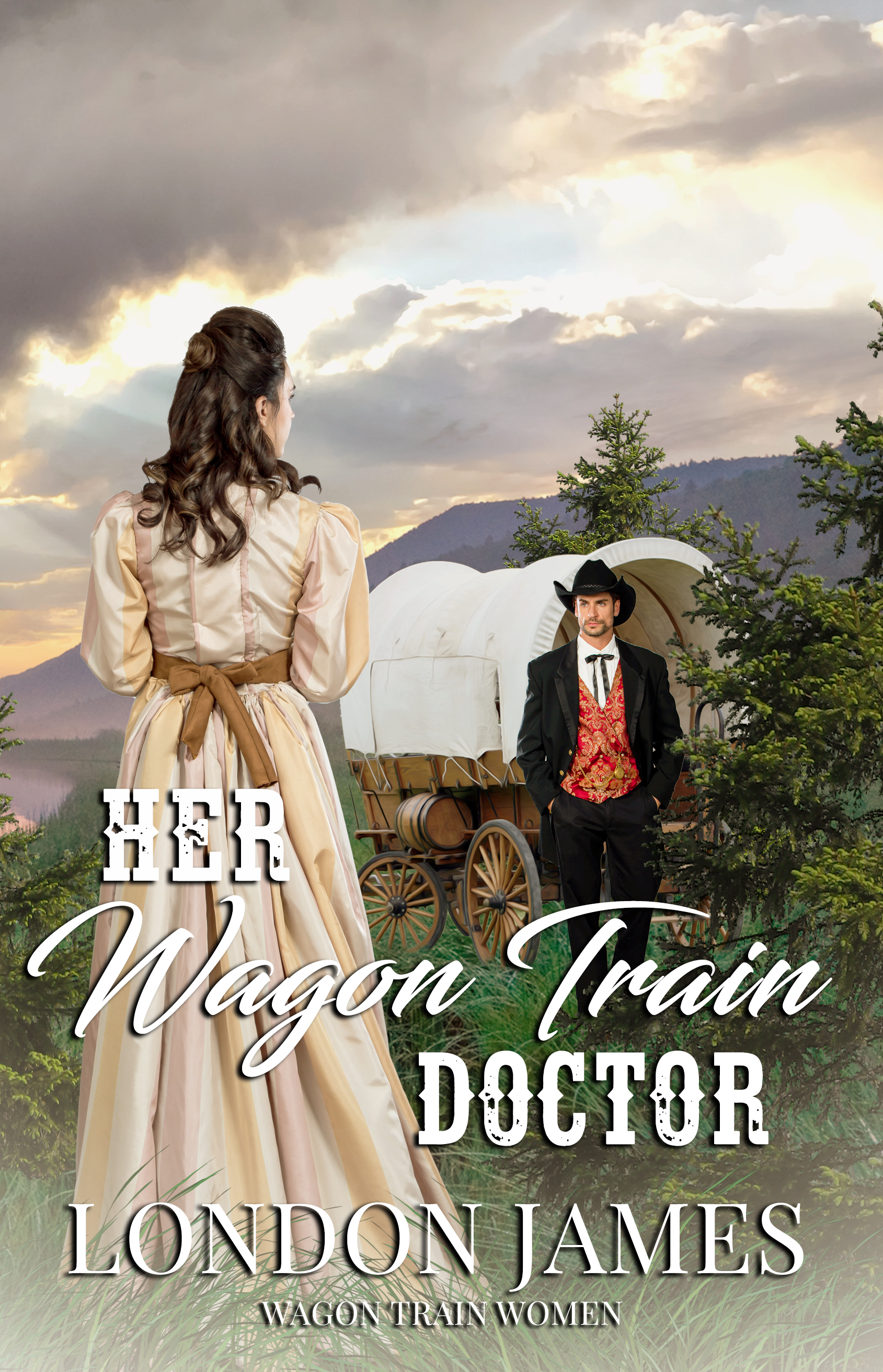 Her Wagon Train Doctor book cover