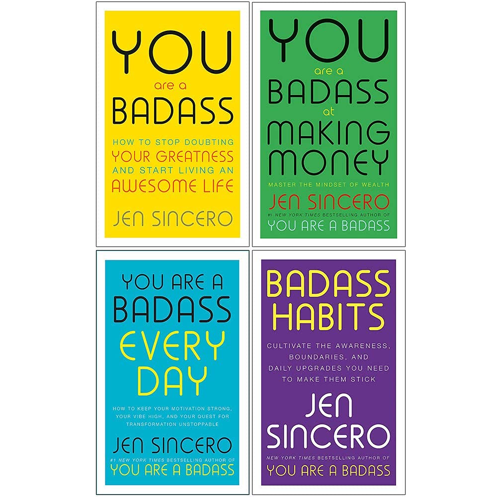 You Are a Badass Series 4 Books Collection Set by Jen Sincero book cover