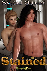 Stained book cover