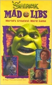 Shrek Mad Libs book cover
