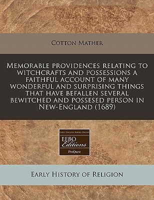 Memorable Providences book cover