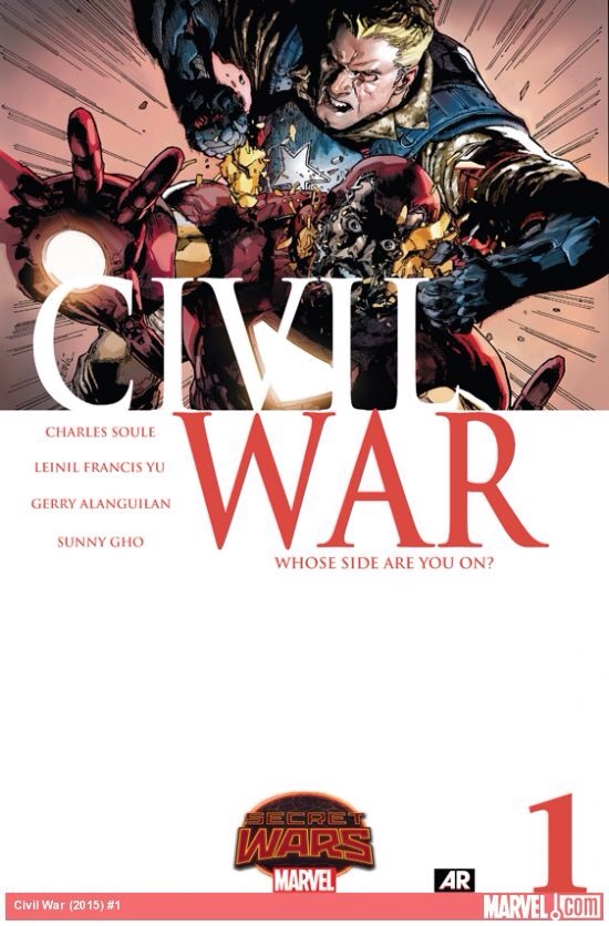 Civil War (2015) book cover 1