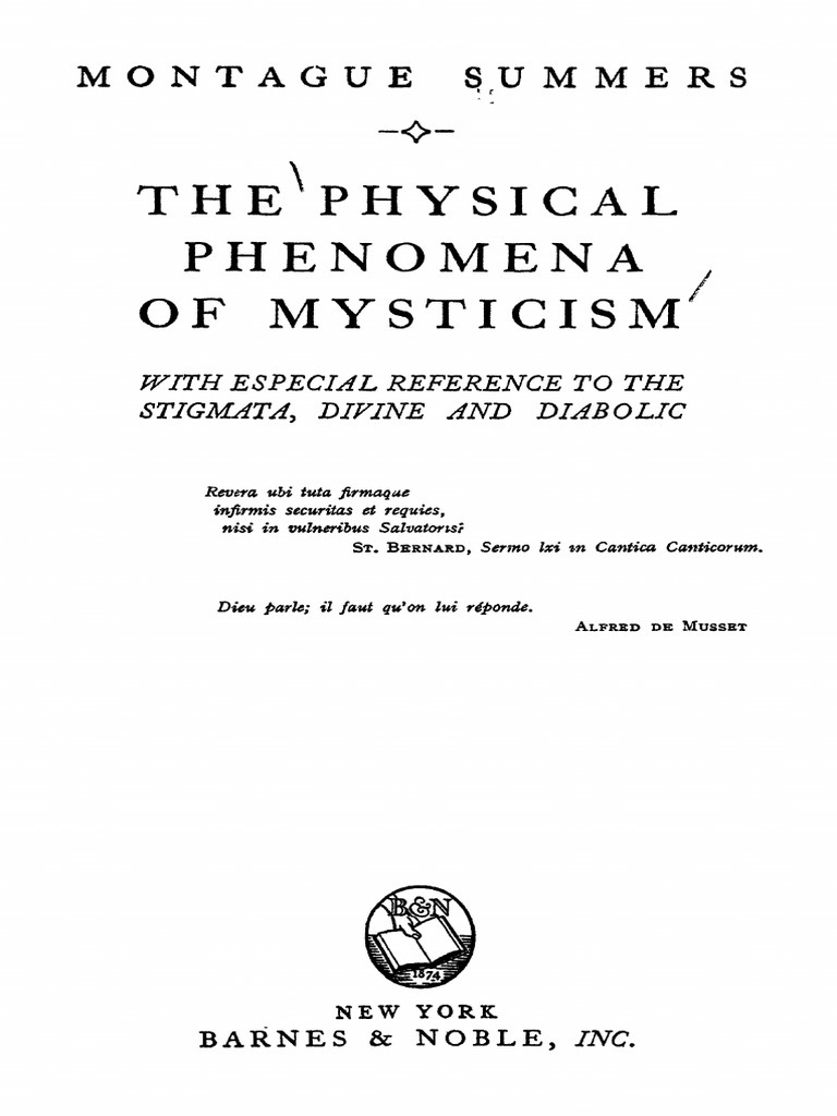 The Physical Phenomena of Mysticism book cover