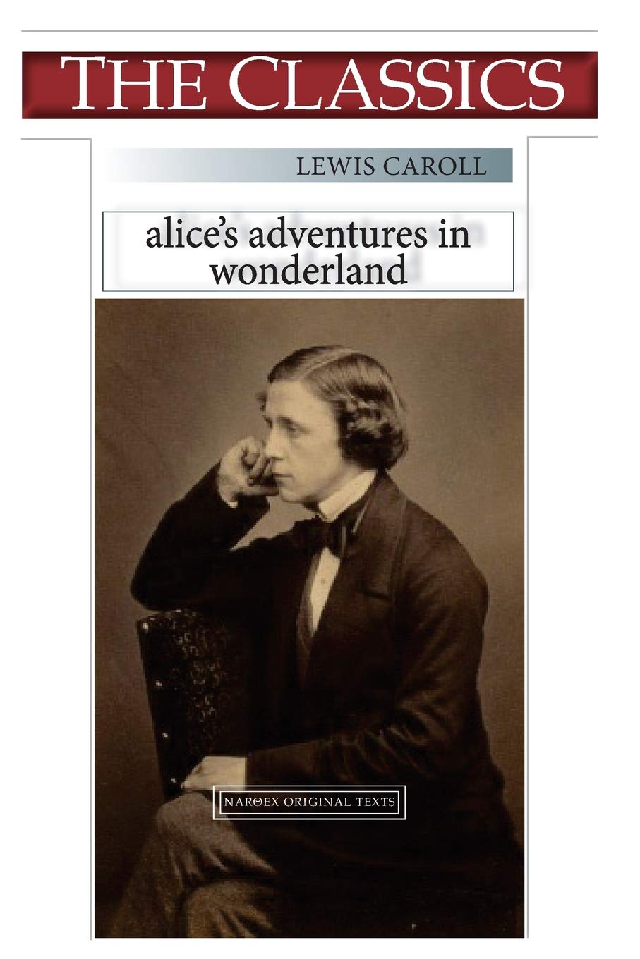 Lewis Caroll, Alice's adventure in Wonderland book cover
