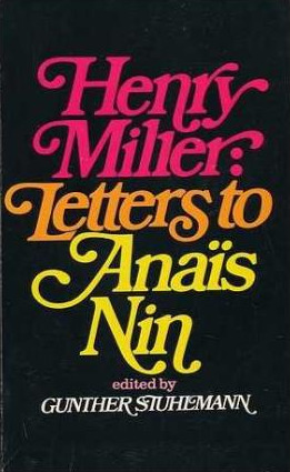 Letters to Anaïs Nin book cover