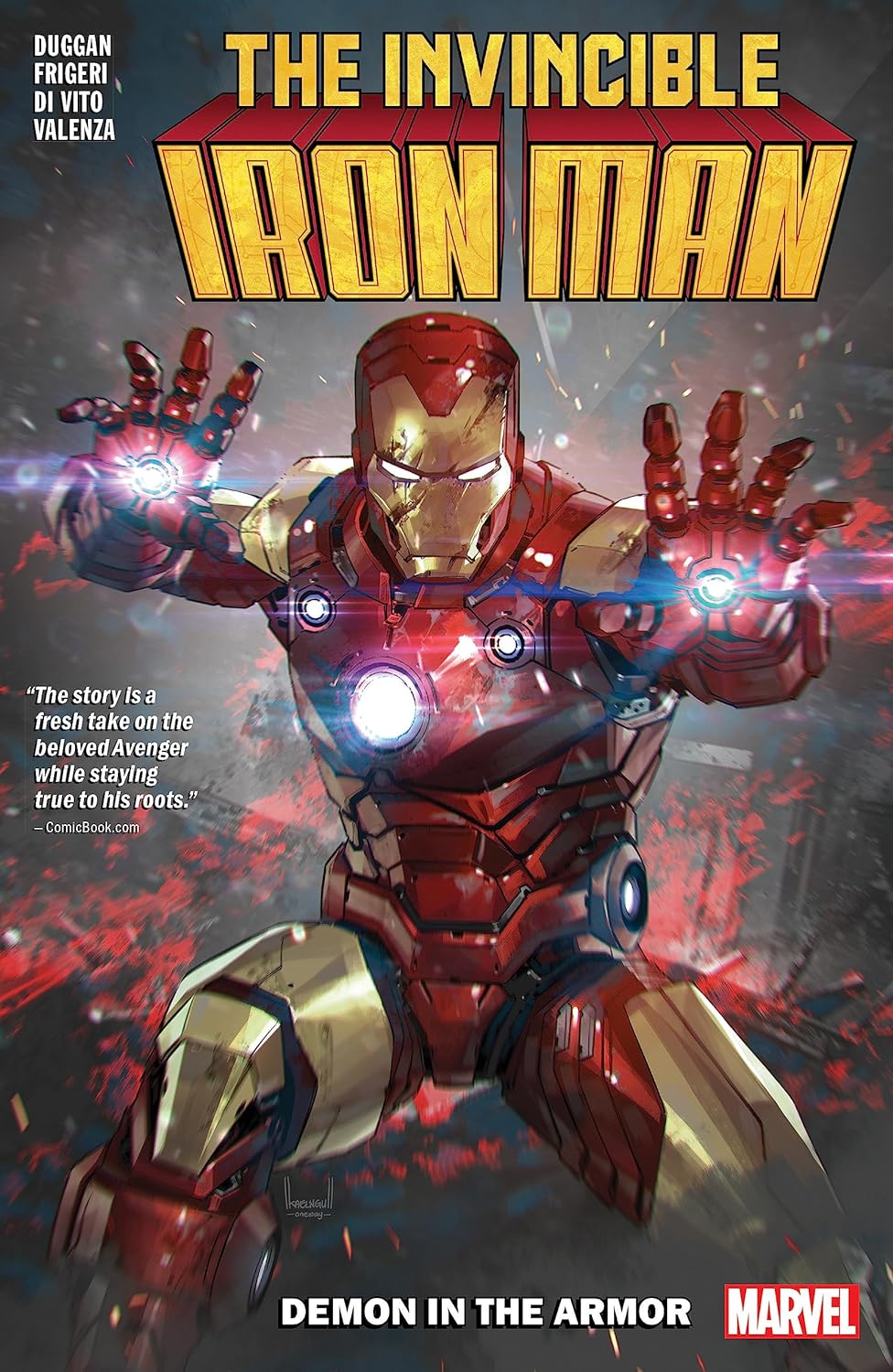 The Invincible Iron Man (2022) book cover 1