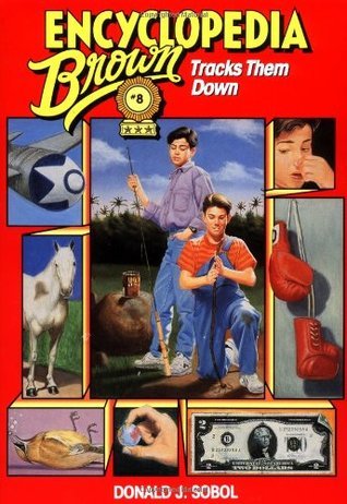 Encyclopedia Brown Tracks Them Down book cover