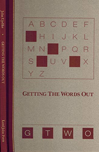 Getting the Words Out. Signed limited edition. book cover
