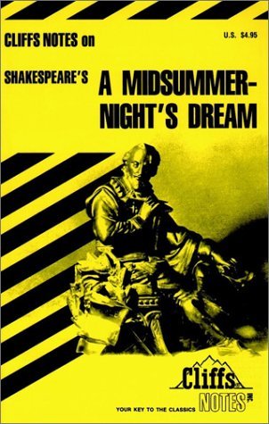 Cliffs Notes on Shakespeare's A Midsummer Night's Dream book cover