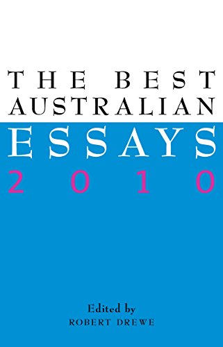 The Best Australian Essays 2010 book cover