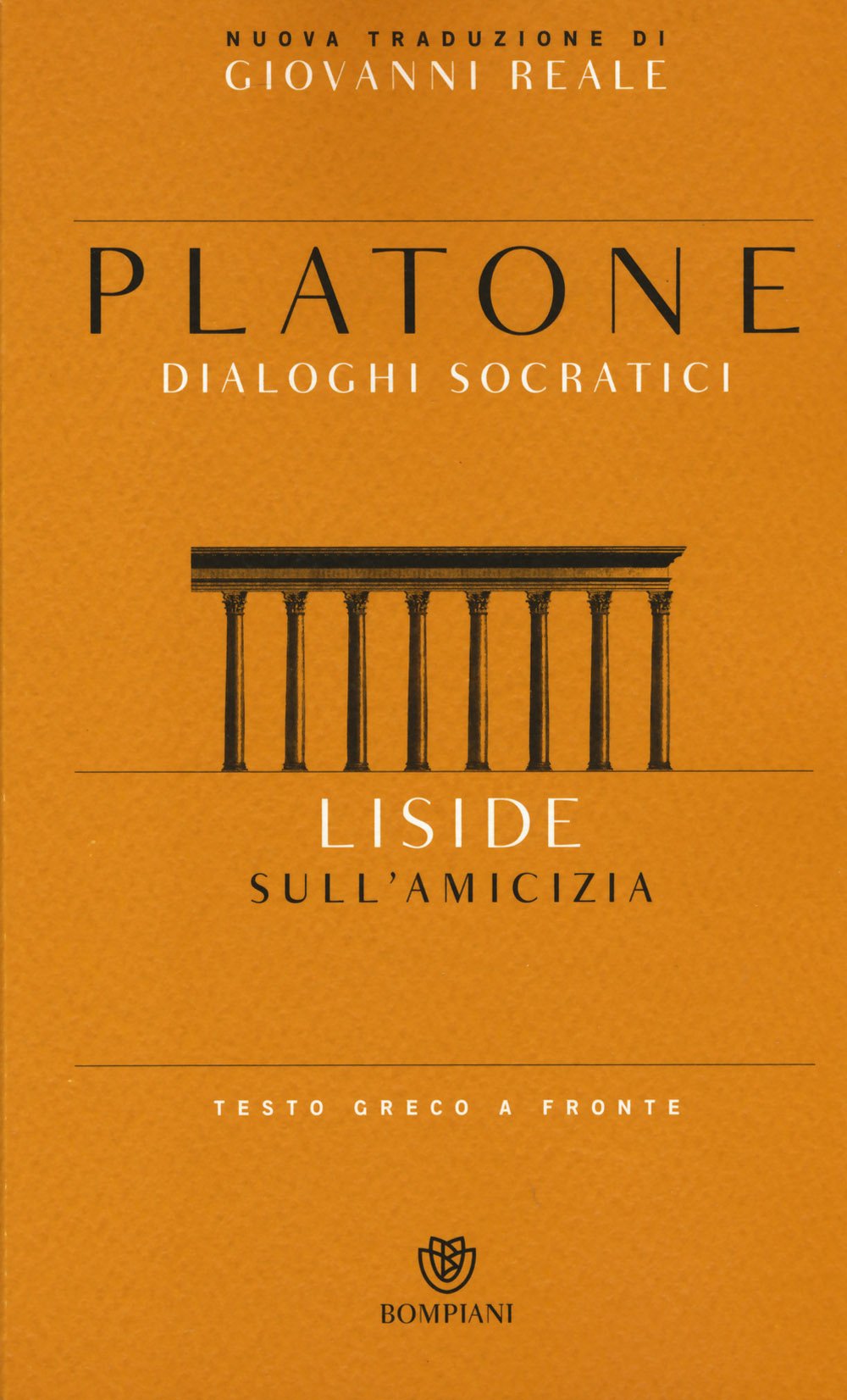 Liside. Sull'amicizia. Dialoghi socratici. Testo greco a fronte book cover