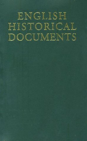 English Historical Documents, c. 500-1042 book cover