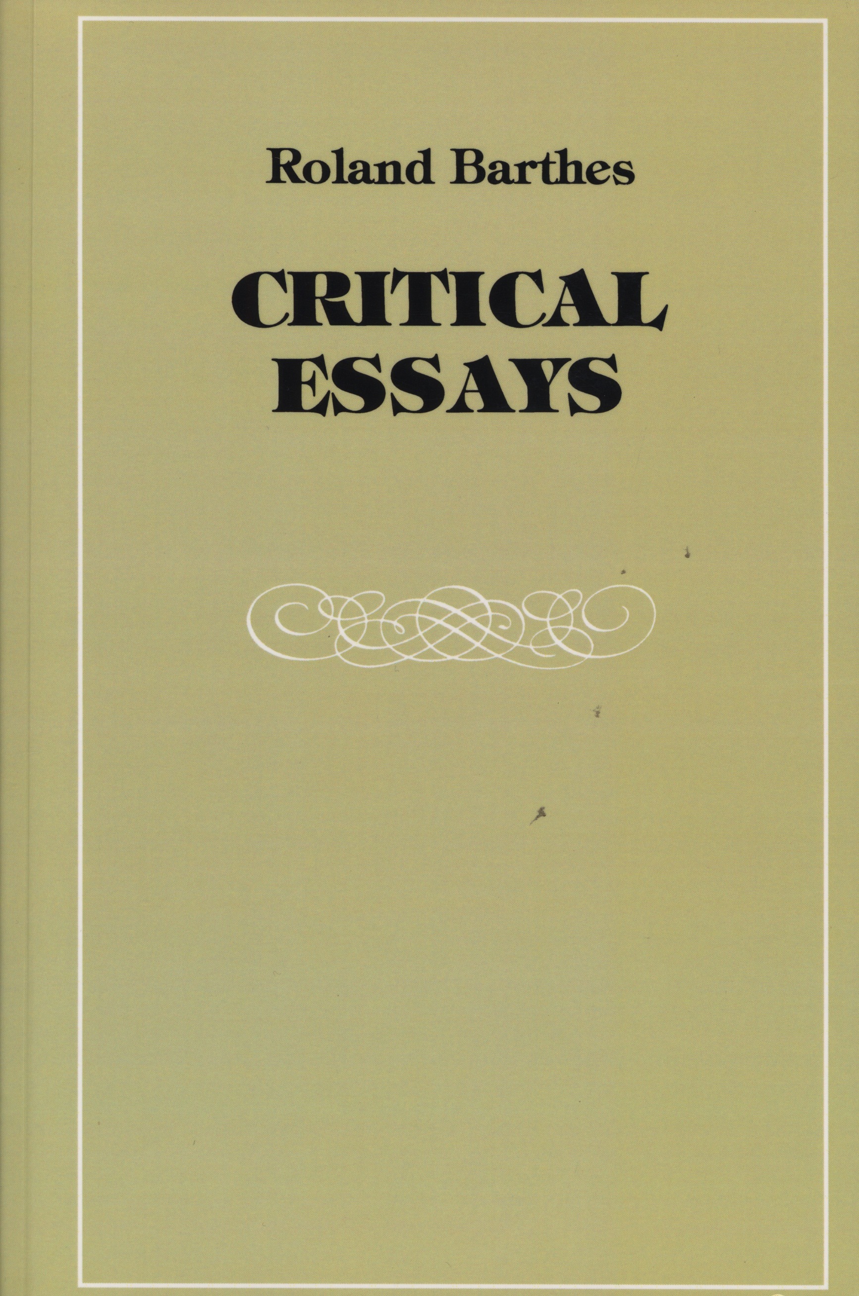 Critical Essays book cover