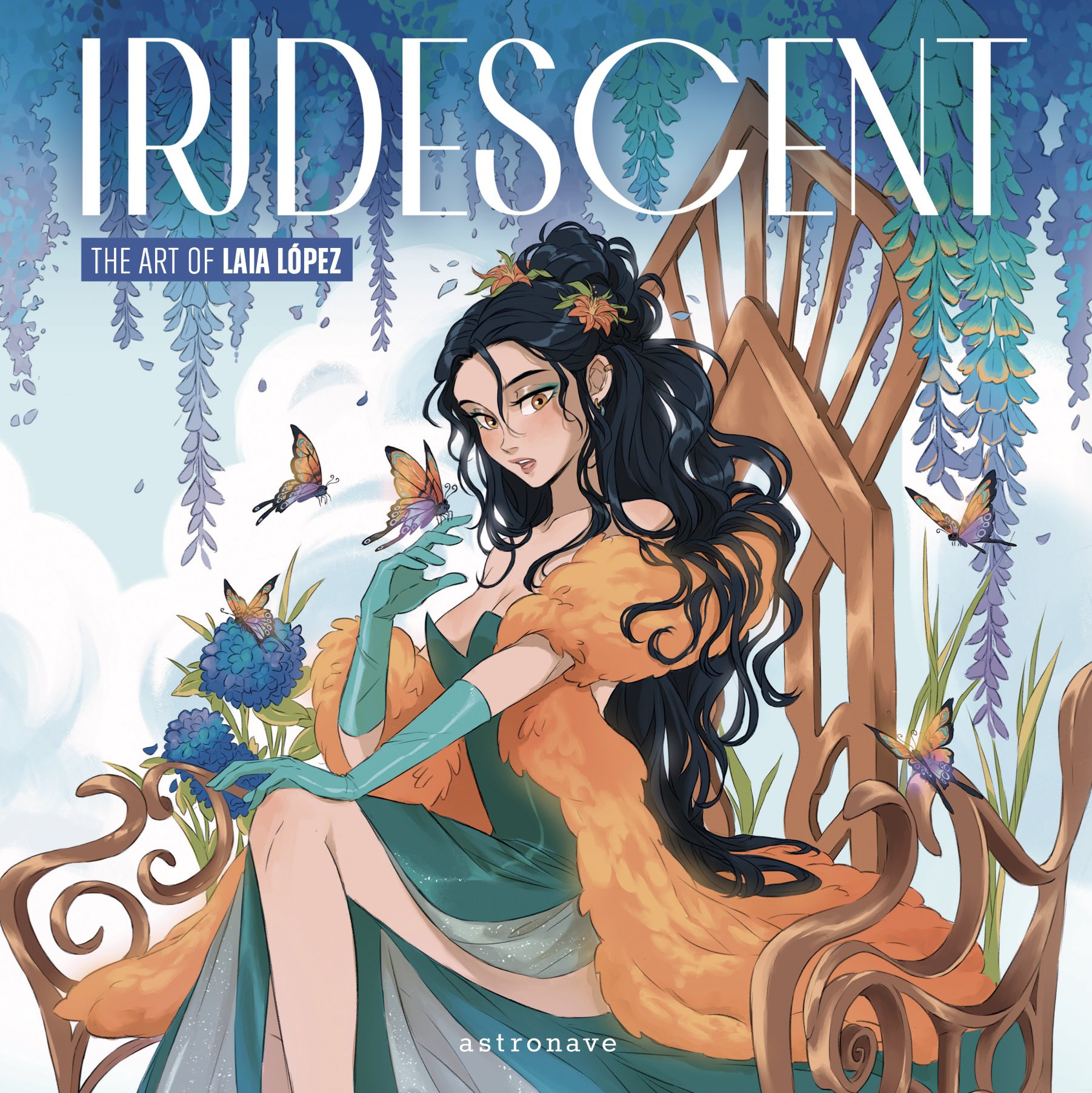 Iridescent book cover