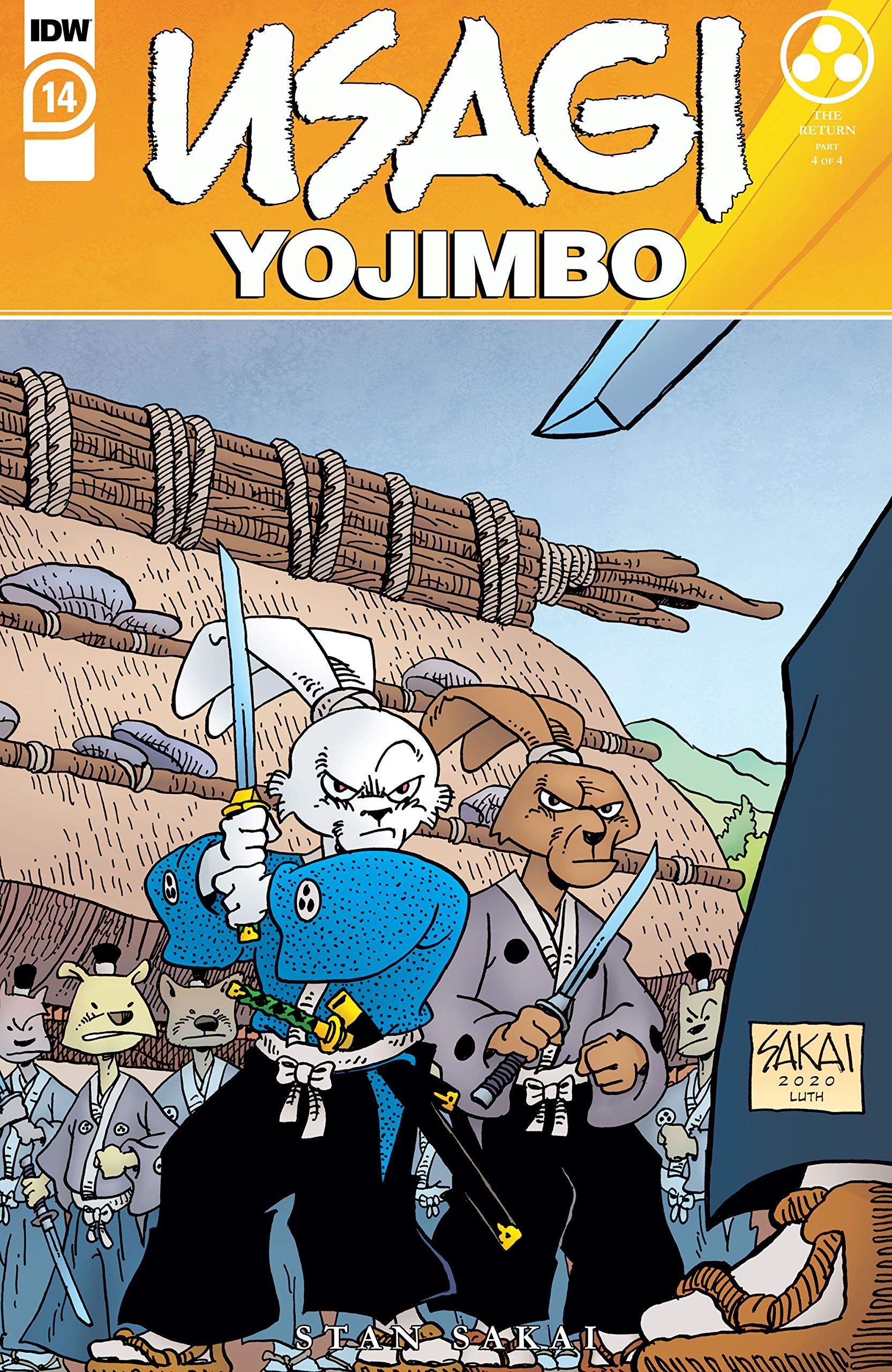 Usagi Yojimbo (2019) book cover 1