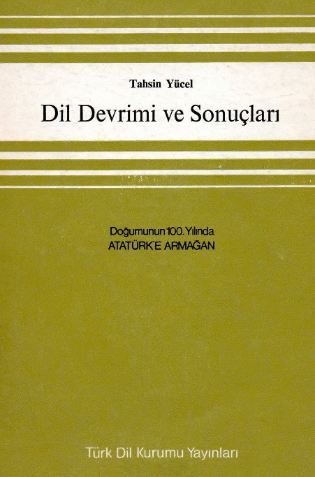 Dil Devrimi ve Sonuçları book cover