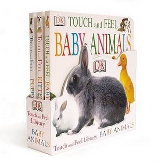Touch and Feel Baby Animals Library book cover