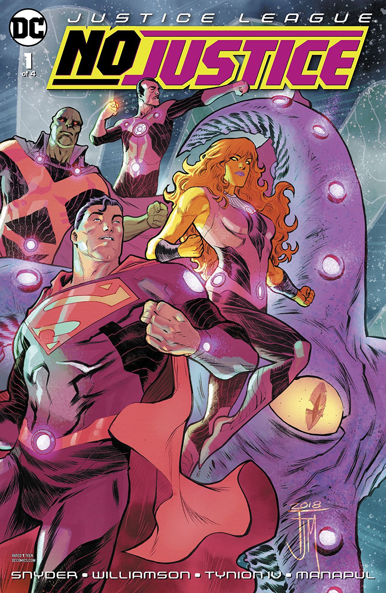 Justice League: No Justice book cover 1